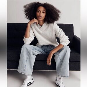 MWL Betterterry V-Neck Sweatshirt Size XXS